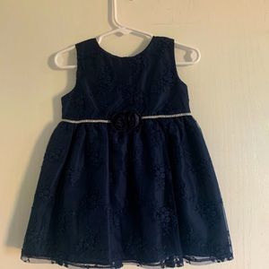 *Like New* toddler formal navy blue dress